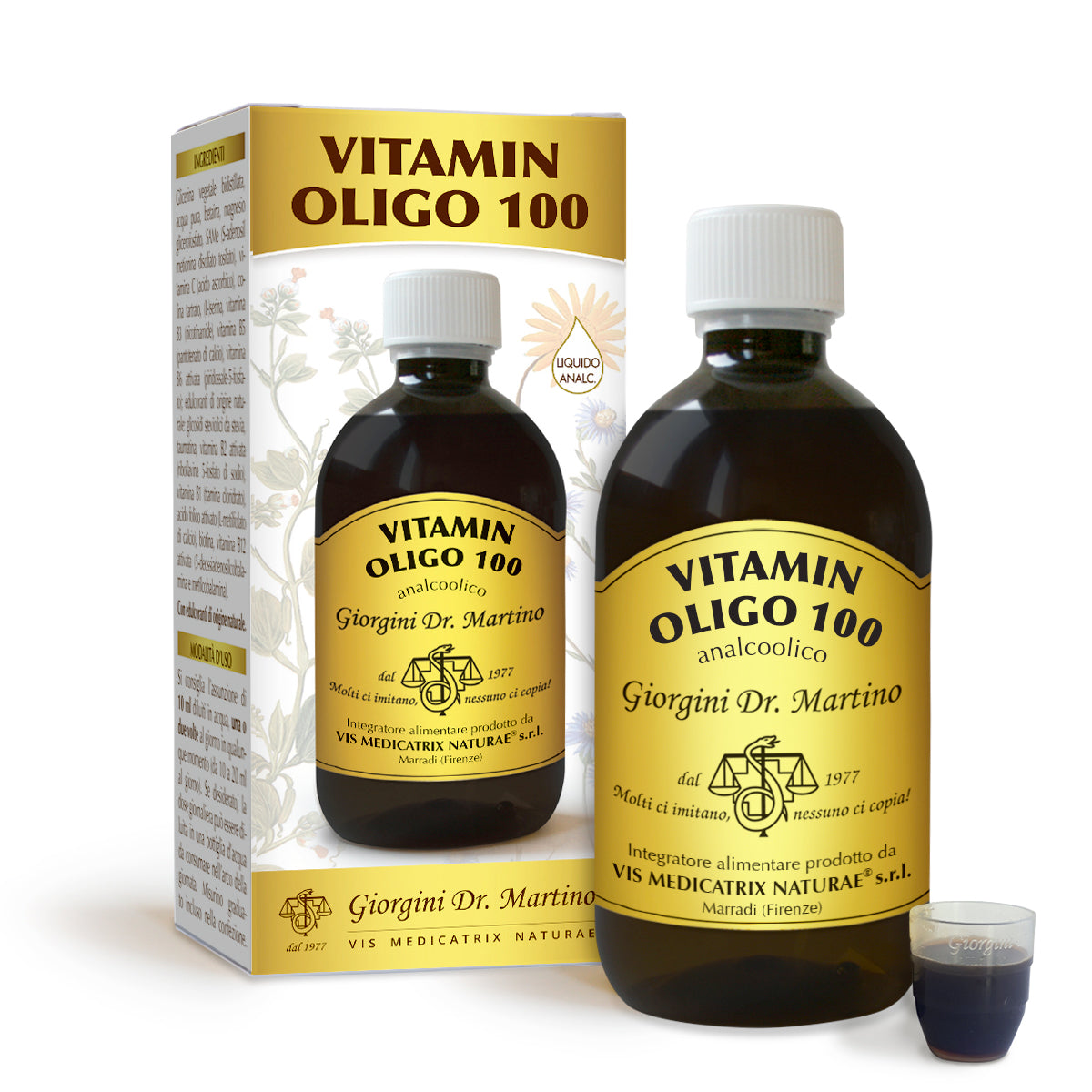 Dr Giorgini Vitamin Oligo 100 Liquido Analc. 500 ml — Integratore