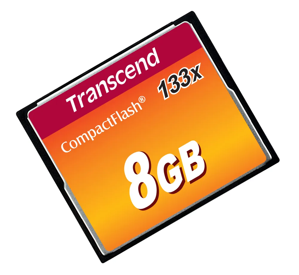 Transcend Compact Flash 133x - 50MB/s - 8GB