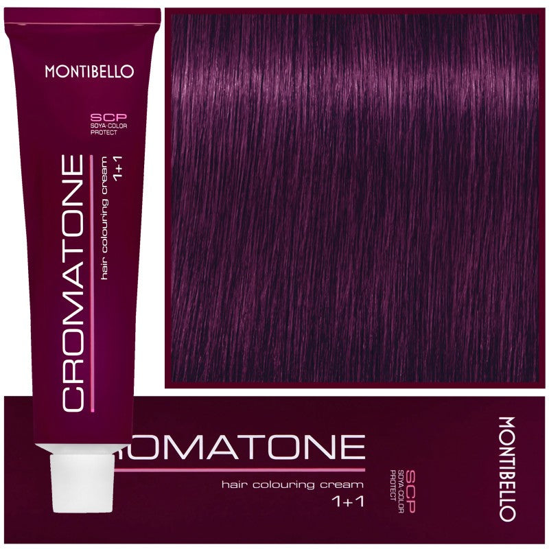 Montibello Cromatone hiusväri 60ml 7,88 | Keskivoimakas violetti vaalea blondi