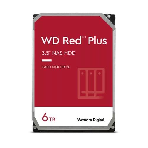 WD Red Plus - 6TB - Kovalevy - WD60EFPX - SATA-600 - 3.5"