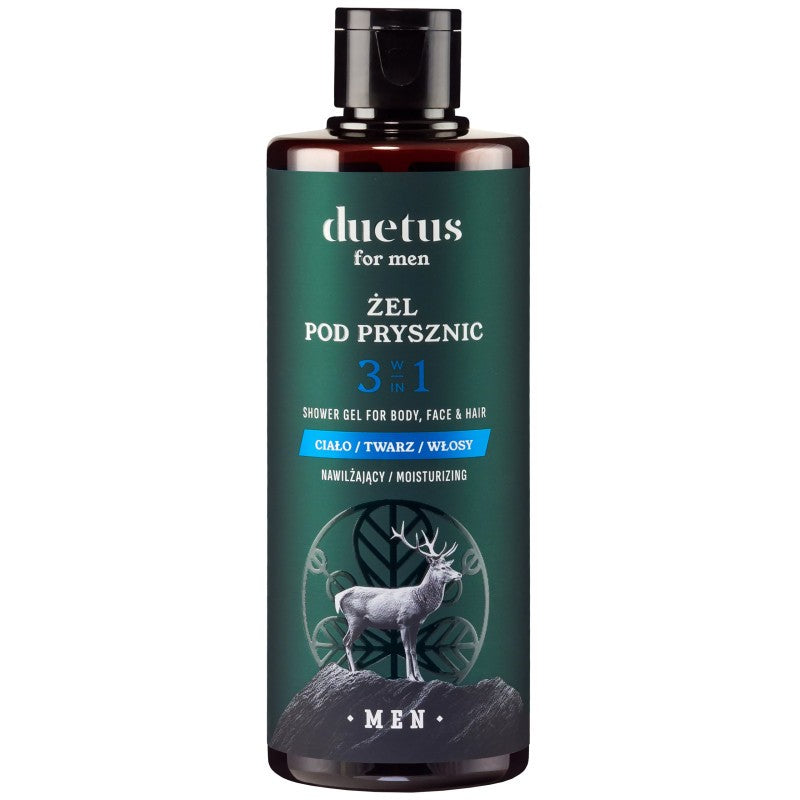 Duetus miehille 3in1 kosteuttava suihkugeeli 300 ml