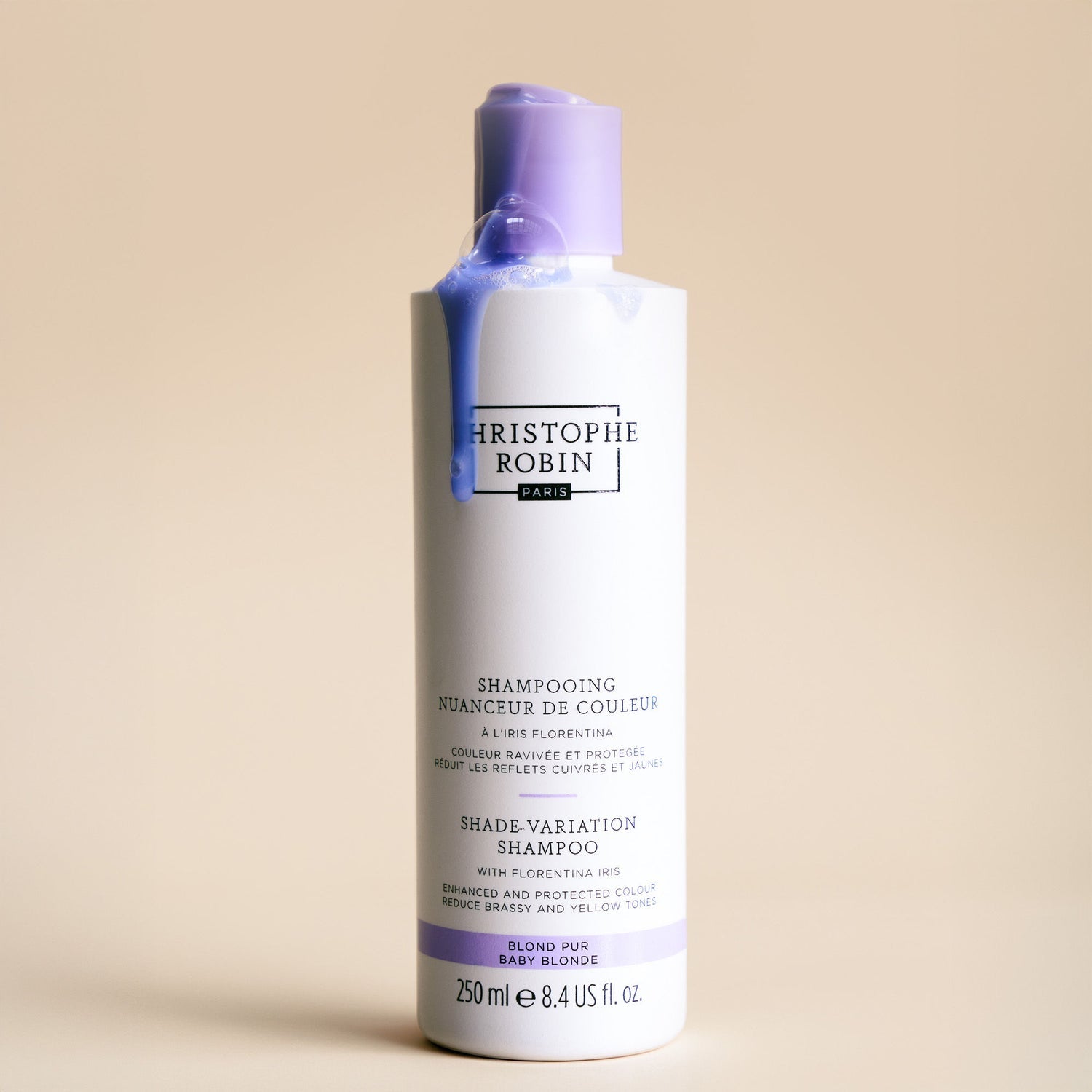 Christophe Robin Shade Variation Shampoo vaaleille hiuksille 250 ml