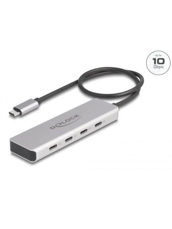 DeLOCK USB 10 Gbps USB Type-CTM Hub with 4 x USB Type-CTM female