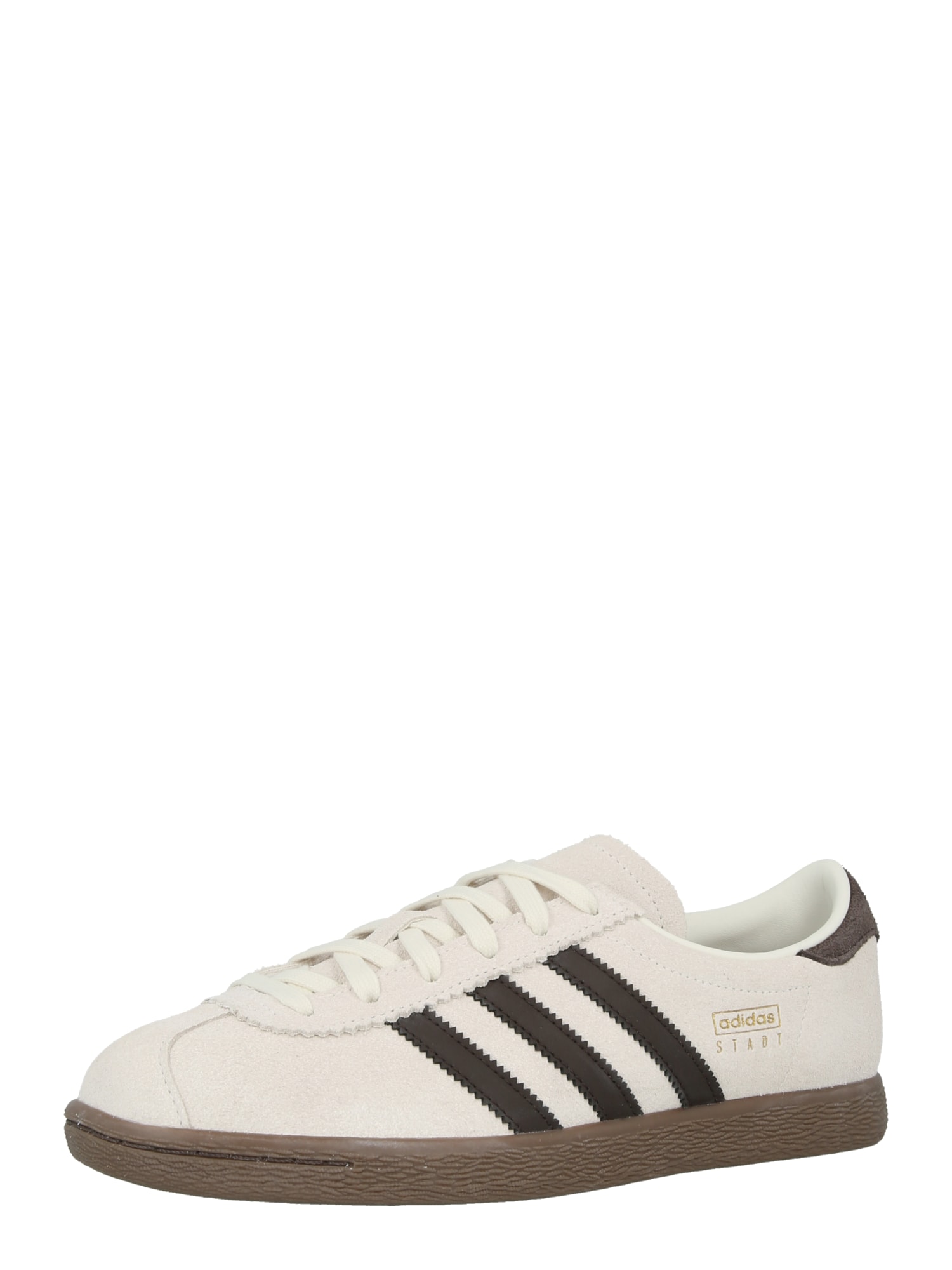 ADIDAS ORIGINALS Matalavartiset tennarit 'STADT' tummanruskea / valkoinen