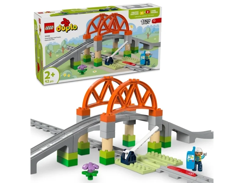LEGO Duplo 10426 Train Bridge and Tracks Expansion Set