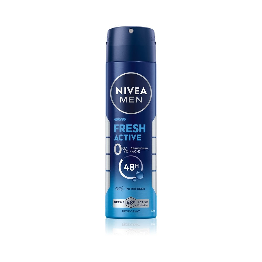 Nivea Deodorant Active Fresh - Deodoranttisuihke miehille - 150 ml