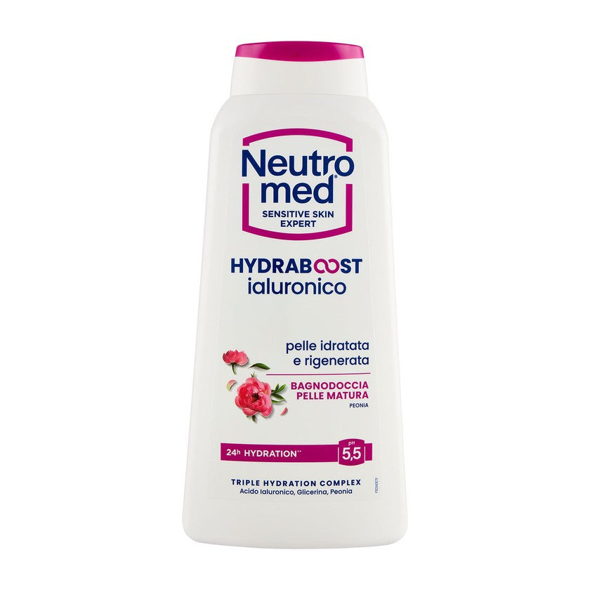 Neutromed Hydraboost Hyaluronihappo - Suihkugeeli Kypsälle Iholle Pioni Ph 5,5 600 ml