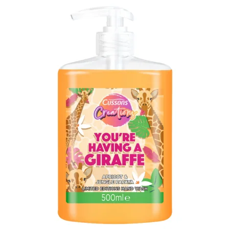 Cussons Creations Aprikoosin ja viidakon papaijan käsisaippua - 500ml