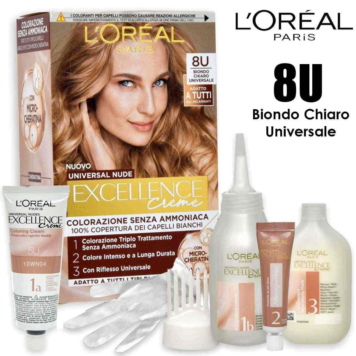 L'oreal excellence creme universal ammoniakiton n° 8u vaalea blondi