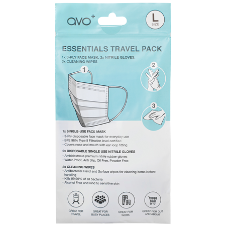 AVO+ Essentials Travel Kit - suuri