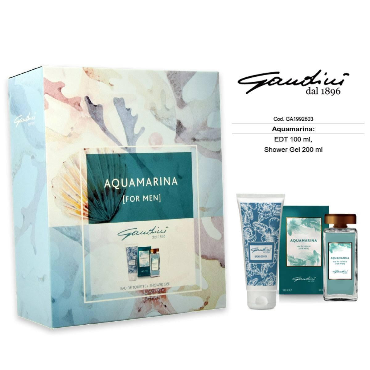 Gandini ACQUAMARINA: EDT 100ml + suihkugeeli 200ml
