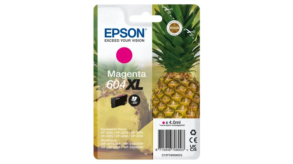 Epson 604XL -mustekasetti, 4 ml, magenta