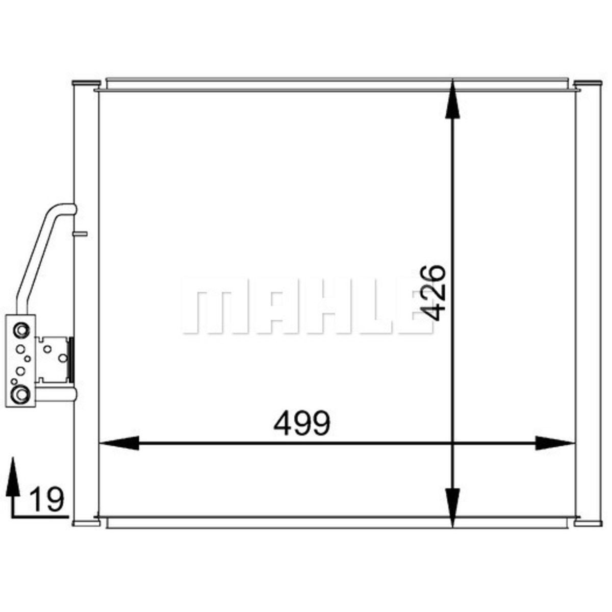 Lauhdutin, ilmastointilaite MAHLE AC 277 000S