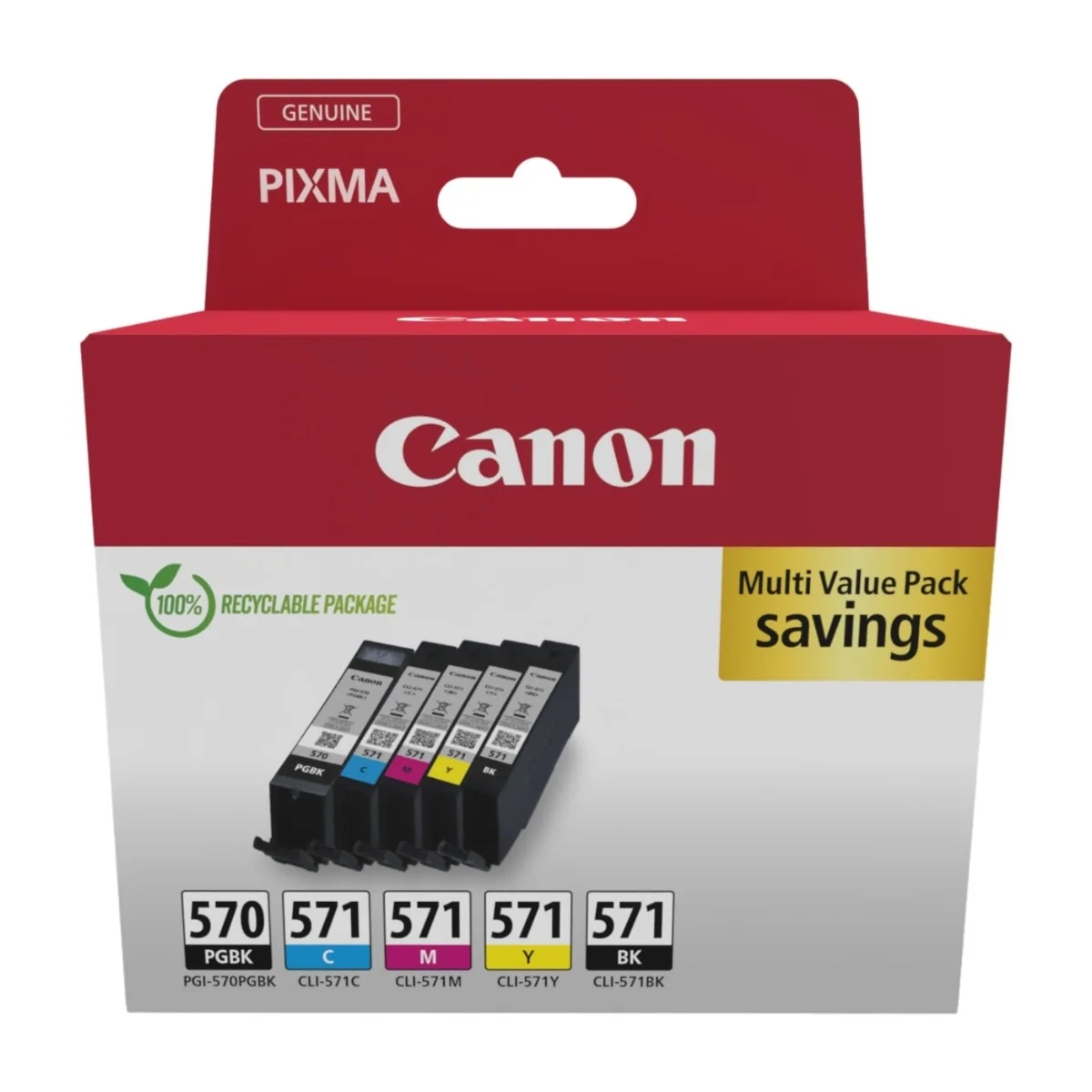 Canon PGI-570/Cli-571 PGBK/C/M/Y/BK monipakkaus