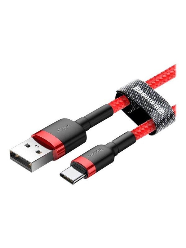 Baseus Cafule USB-C kaapeli 0 5m 3A - punainen