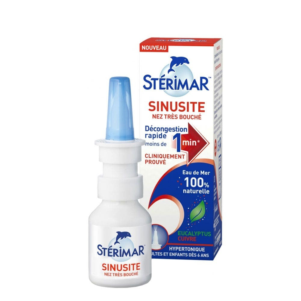 Sterimar Sinusitis Hyvin tukkeutunut nenä - Hypertonic - Nenäsumute 20 ml