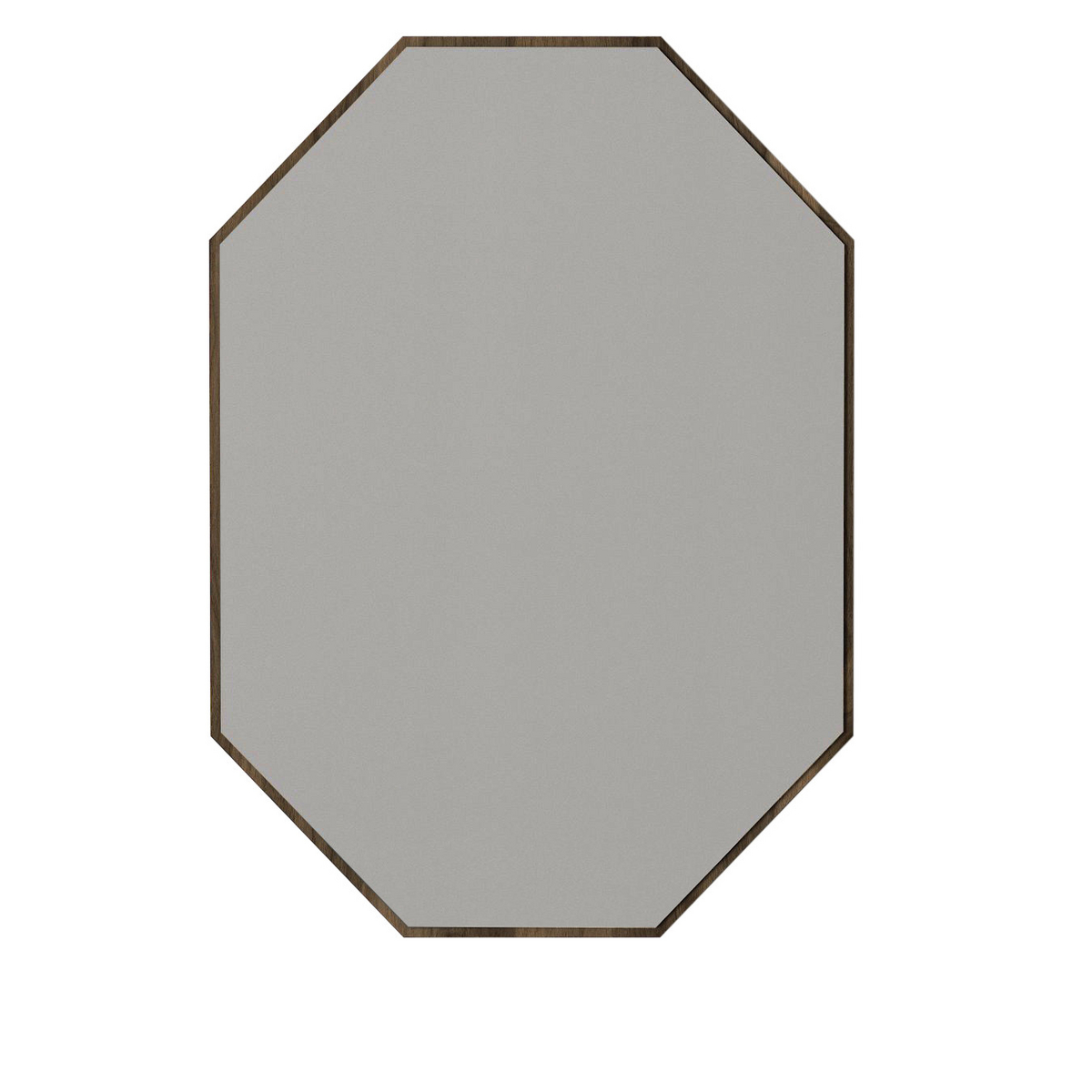 Norda Design Elegantti koristepeili, pähkinänvärinen, 45x70 cm | 100% melamiinipinnoitettu, seinäkiinnitteinen | Moderni muotoilu