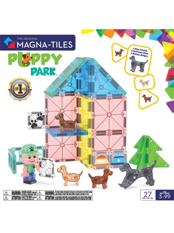 MAGNA-TILES® Dog Park Magnetic Building Set, 27 Pieces