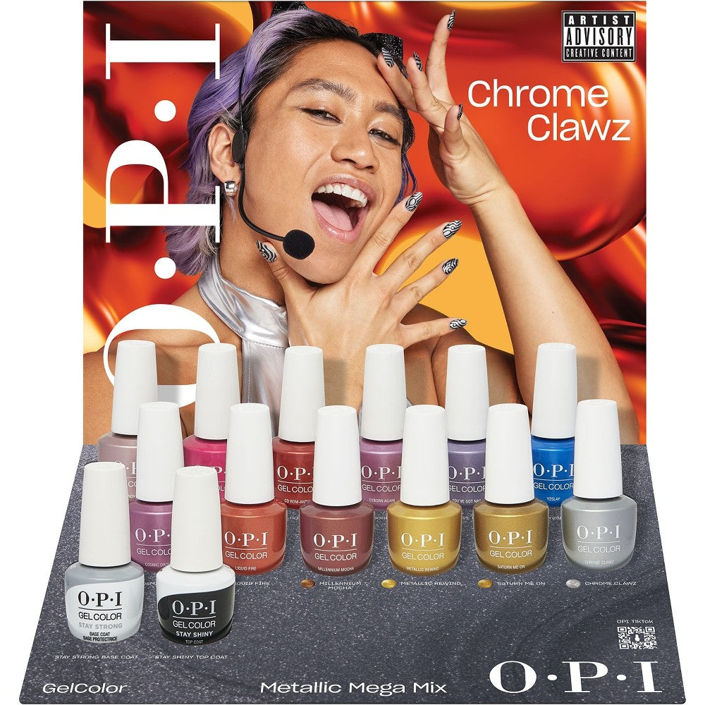 Opi Geeliväri Metallic Mega Mix Kynsilakkasetti 14 kpl