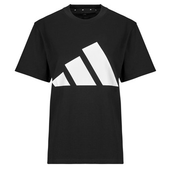 ADIDAS SPORTSWEAR Toiminnallinen paita 'ESSENTIALS BIG LOGO COTTON' musta / valkoinen