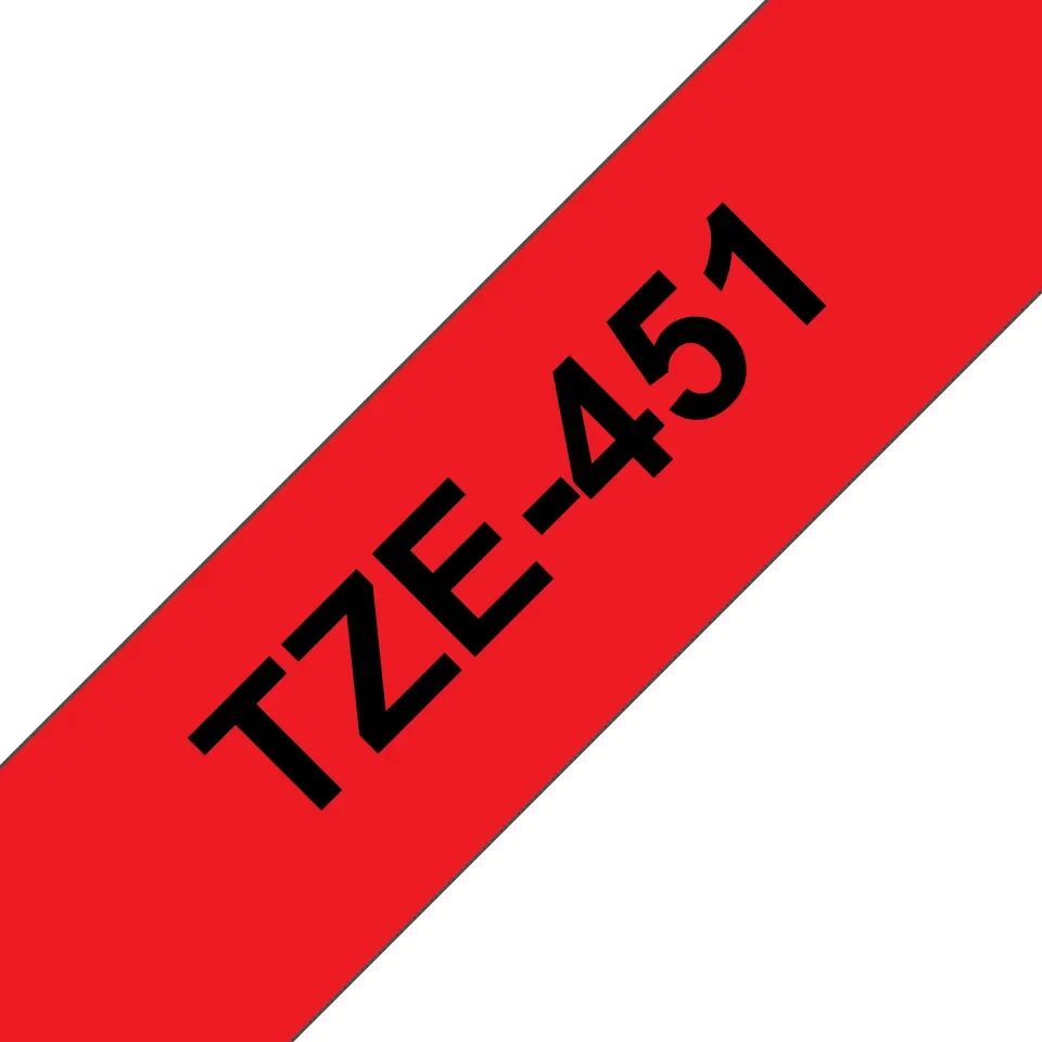 Brother Tape 24mm Tze-451 Musta/punainen