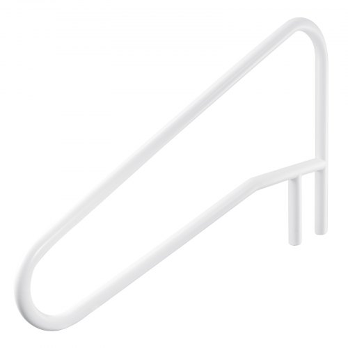 VEVOR Pool Rail, 137.1 x 81.3 cm Pool Handrail, 100kg Load Capacity Heavy Duty Stainless Steel Swimming Handrail, Seamless Welding, Recessed or Base Mount, for Poolside, Water Parks, Spa Centers
