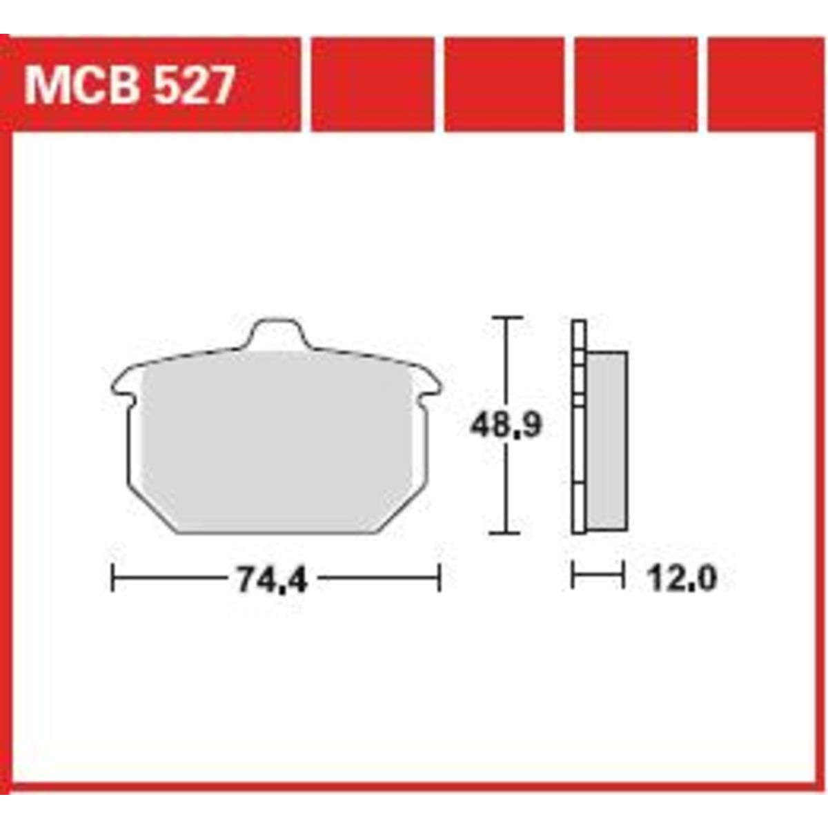 Jarrupalat, levyjarru TRW MCB527