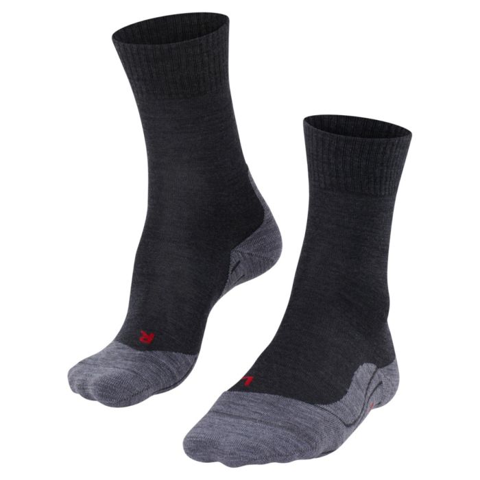 FALKE® TK5 Vaellussukat Koko 35-36 Harmaa - Mukavat ja hengittävät sukat vaellukseen ja ulkoiluun