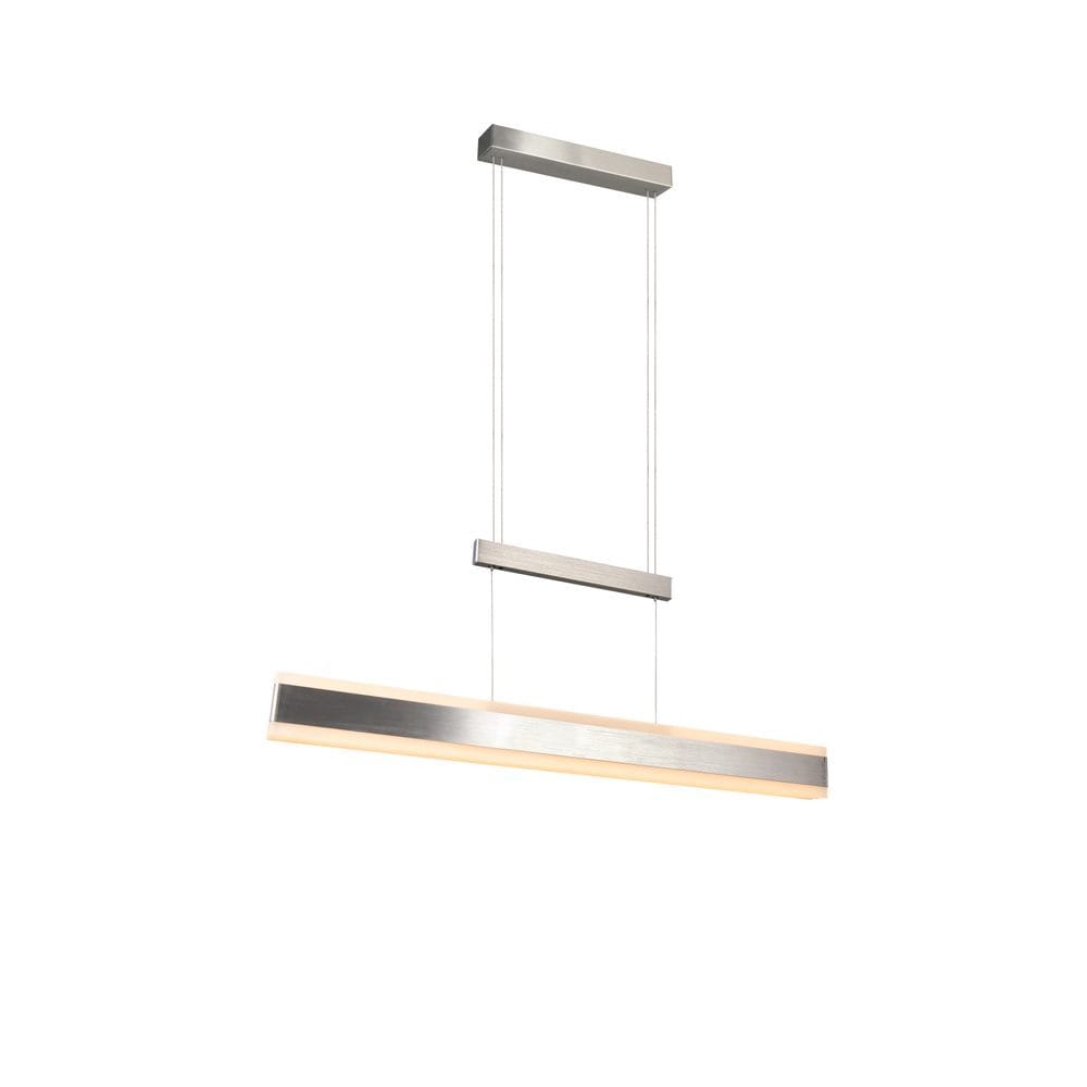 LED-riippuvalaisin Arcola, nikkelivärinen, 152 cm, CCT-kosketusdimmeri