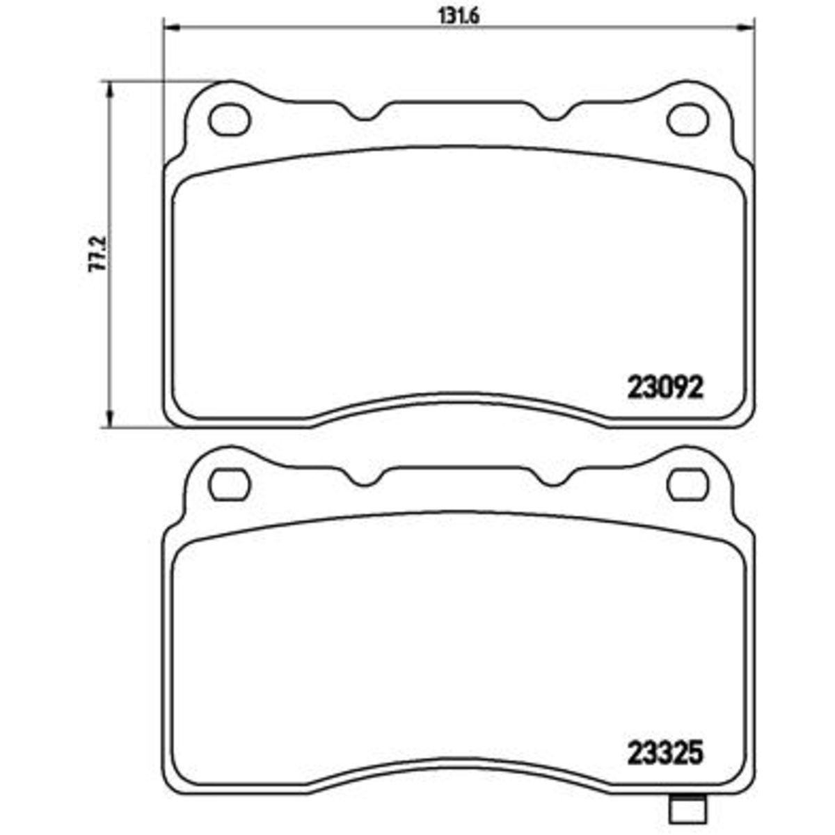 Jarrupalat, levyjarru BREMBO P 54 039X