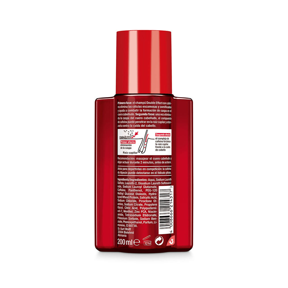 Alpecin Caffeine Double Effect hiustenlähtöä ja hilsettä estävä shampoo 200 ml