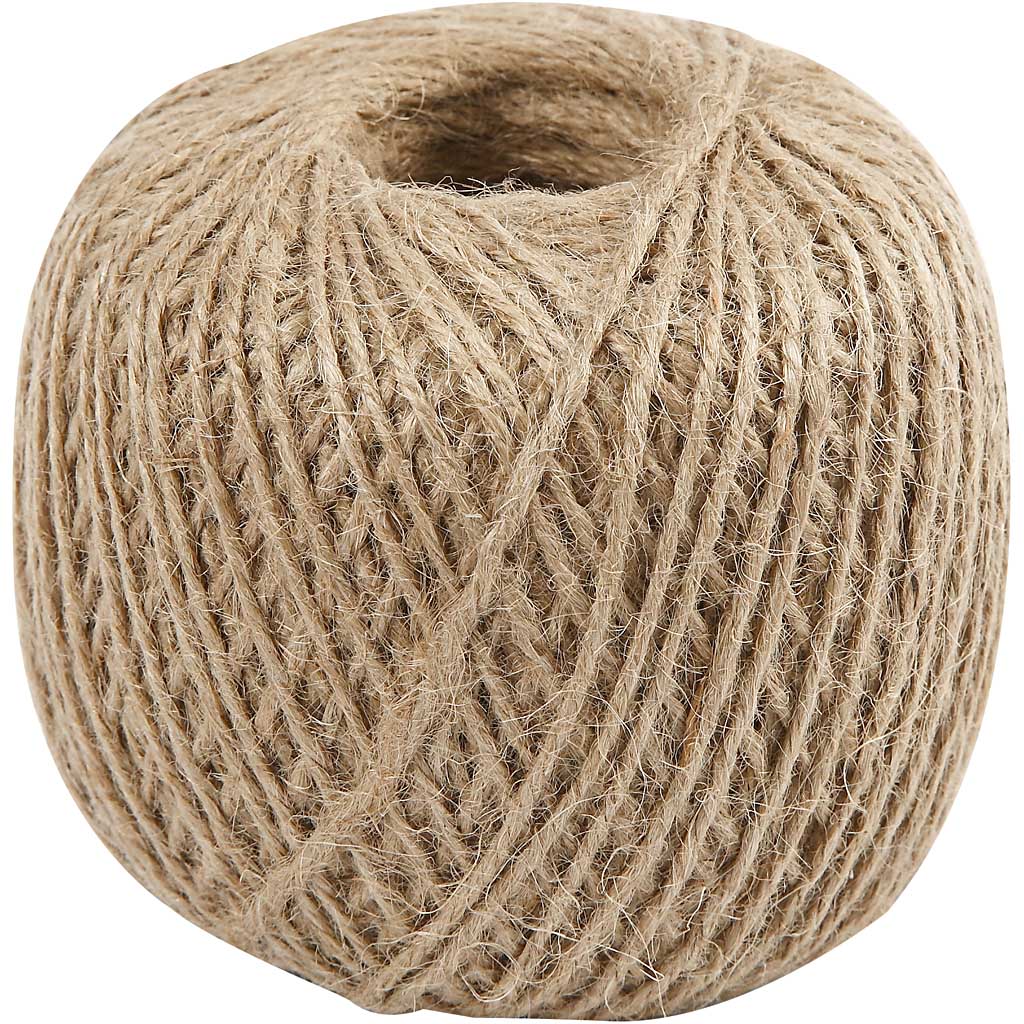 Creativ Company Natural Hemp -hamppunaru 2mm 190m