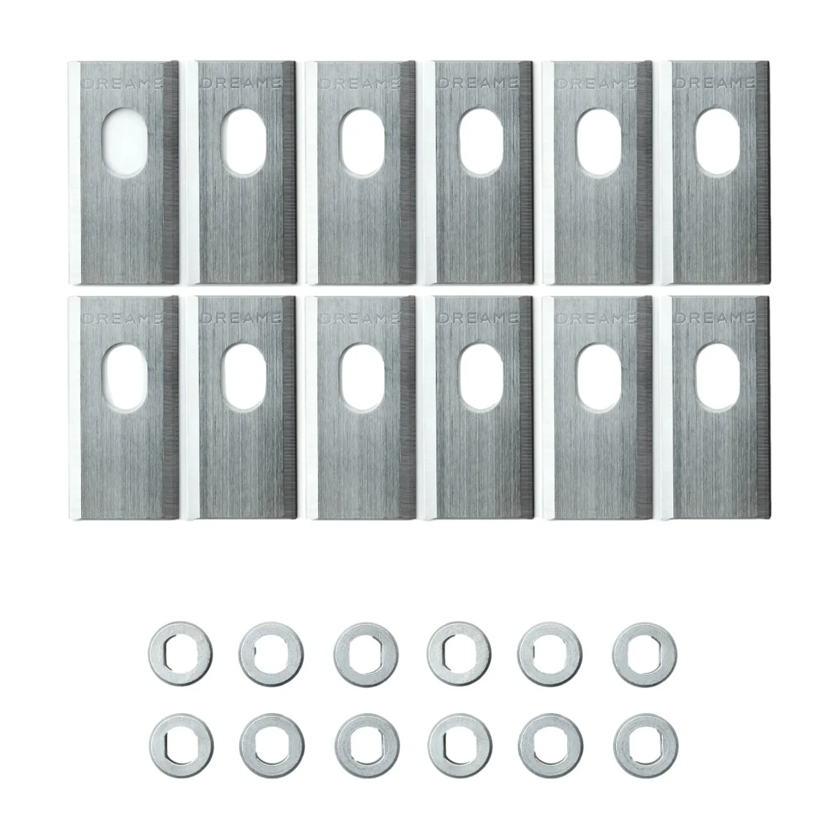 Dreame MBKA10, Ruohonleikkurin terä, Dreame, A1, A1 Pro, A2, Hopea, 12 kpl