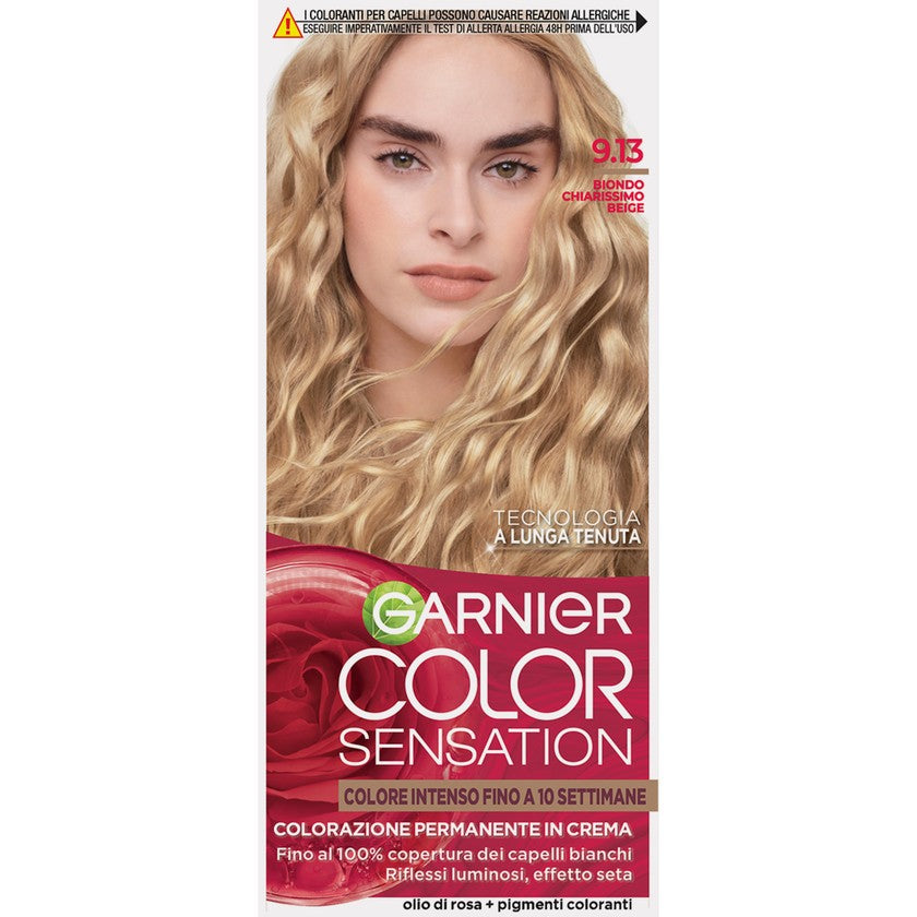 Garnier Color Sensation Pysyvä Värivoide 9.13 Erittäin Vaalea Beige Blond