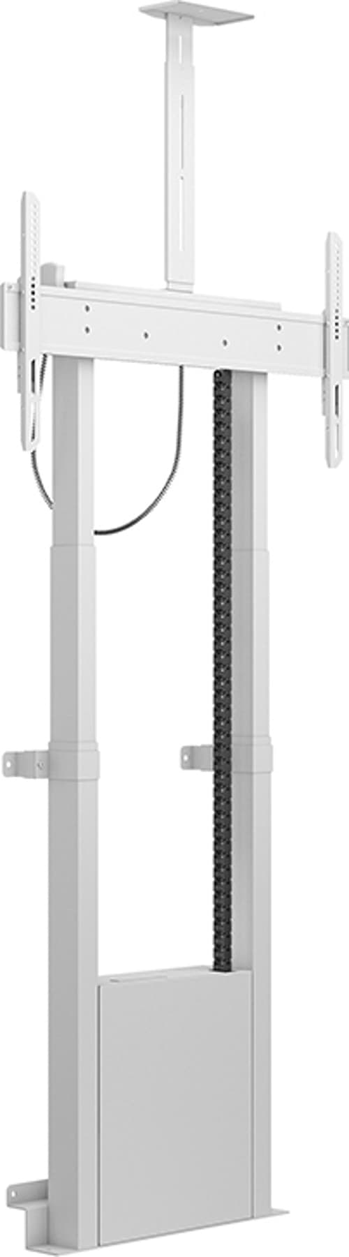 Multibrackets M Motorized Floormount W Cam Shelf 120kg Valkoinen