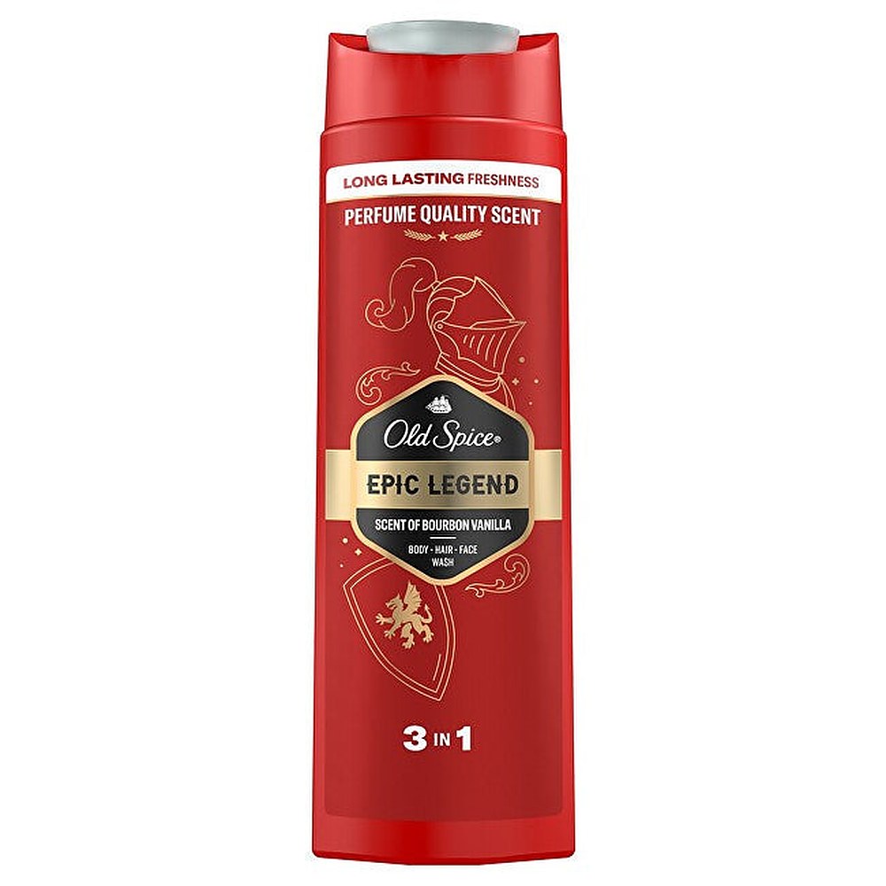 Old Spice Epic Legend -suihkugeeli kasvoille, vartalolle ja hiuksille miehille 400 ml