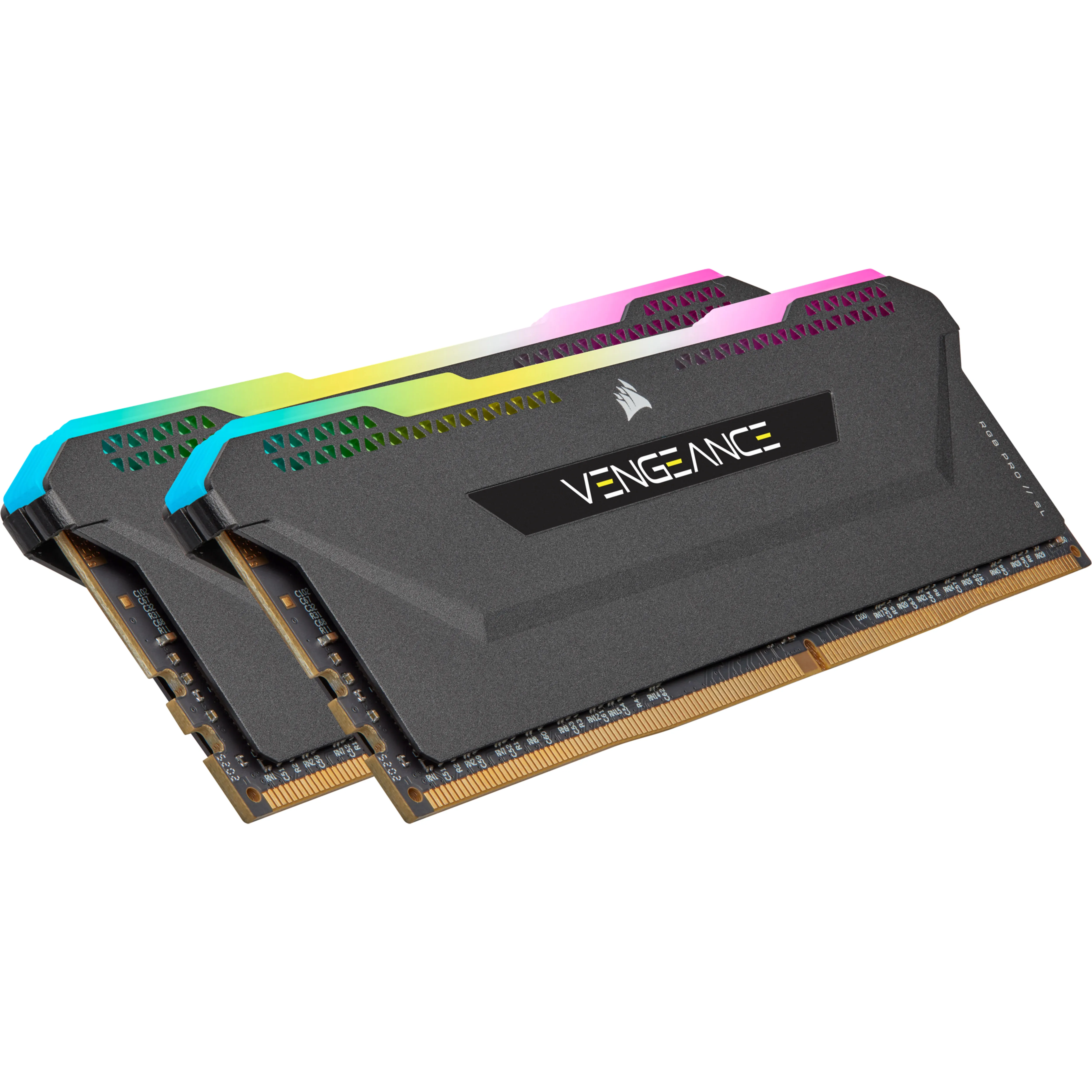 Corsair Vengeance RGB PRO SL DDR4-3200 - 32GB - CL16 - Dual Channel (2 pcs) - Intel XMP - Musta RGB