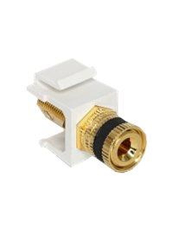 DeLOCK Keystone module binding post > thread nut black / white