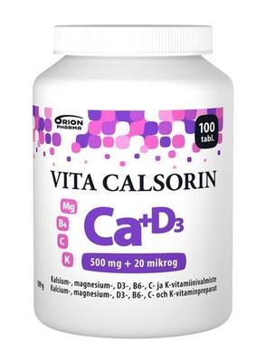Vita-Calsorin 500Mg+20Mikrog 100 tabl