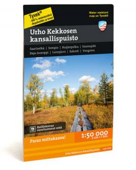 Calazo Urho Kekkosen Kansallispuisto Tyvek retkeilykartta (suomi)