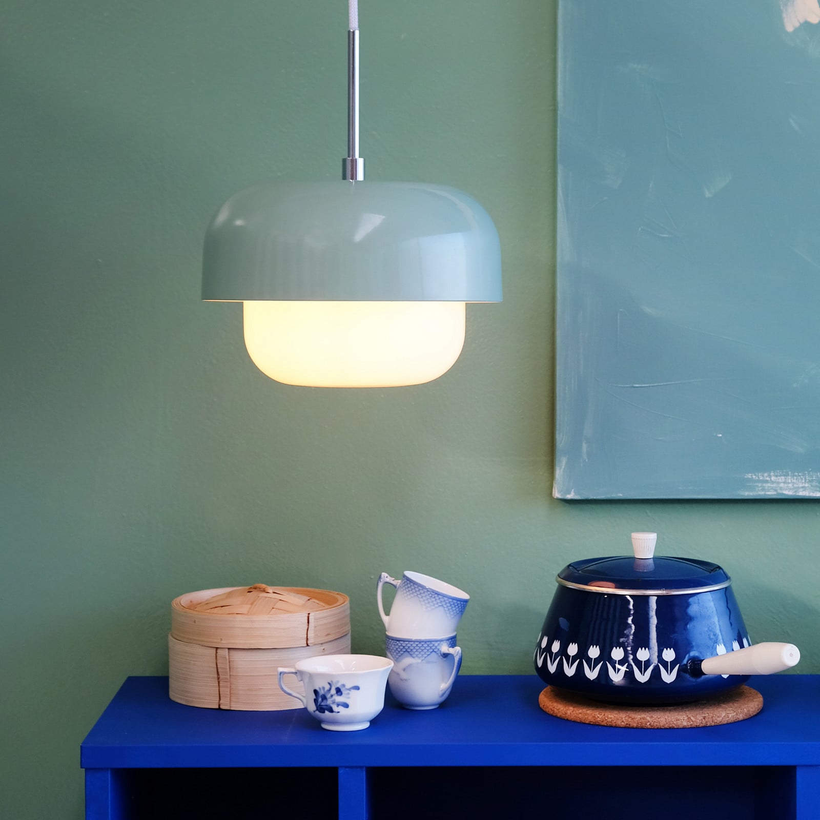 Haipot-riippuvalaisin Mint/Bubble Green - Dyberg Larsen - Olohuone - Skandinaavinen - Metalli - Yksilamppuinen