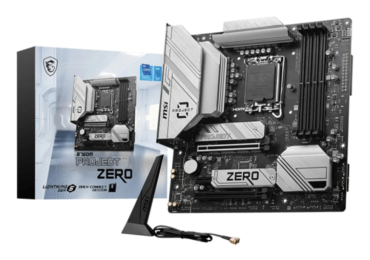 MSI B760M PROJECT ZERO WiFi 6E LGA1700 mATX -emolevy