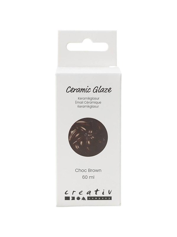 Creativ Company - Ceramic Glaze 984-1101 C Opaque Chocolate Brown - 60ml