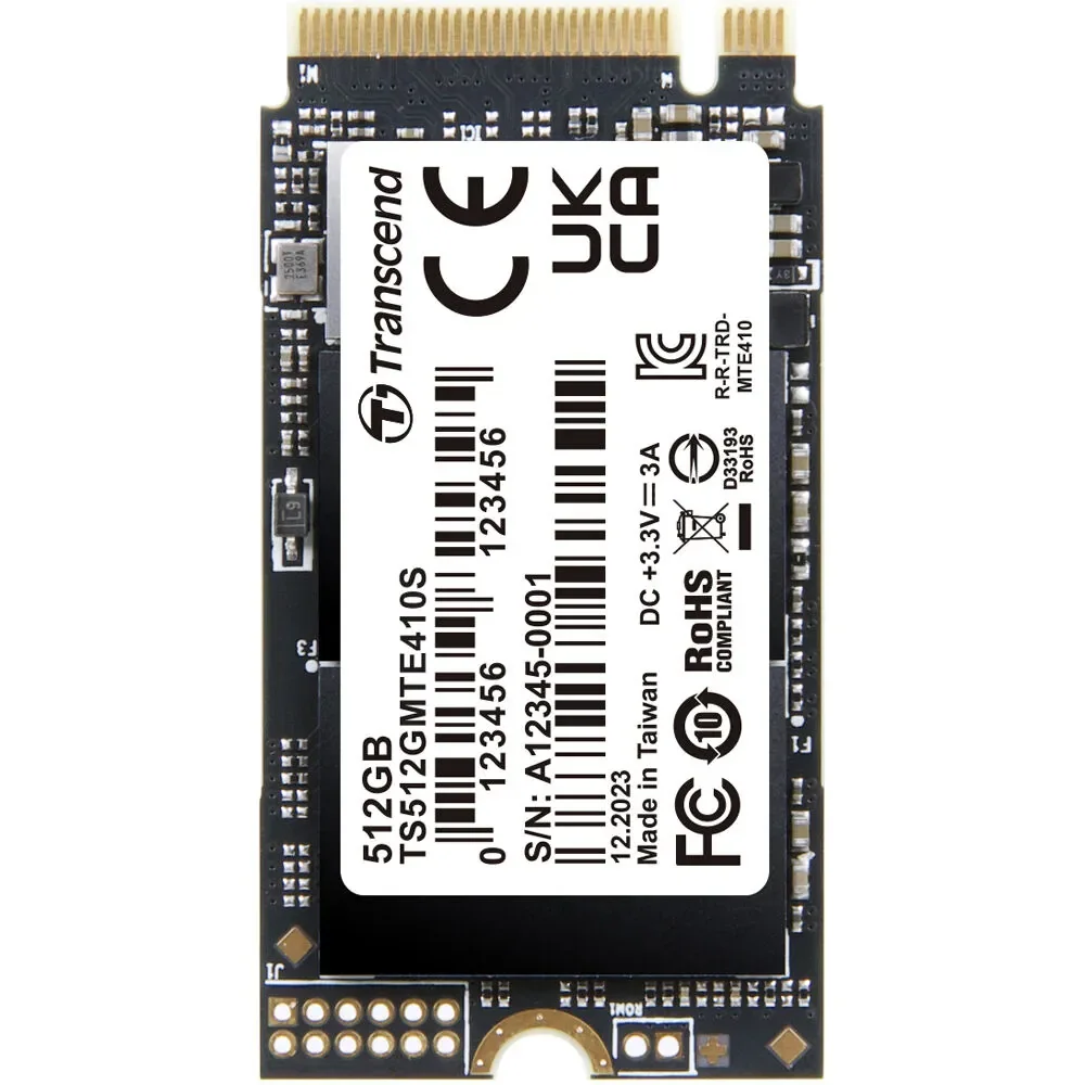 Transcend MTE410S SSD - 512GB - PCIe 4.0 - M.2 2242