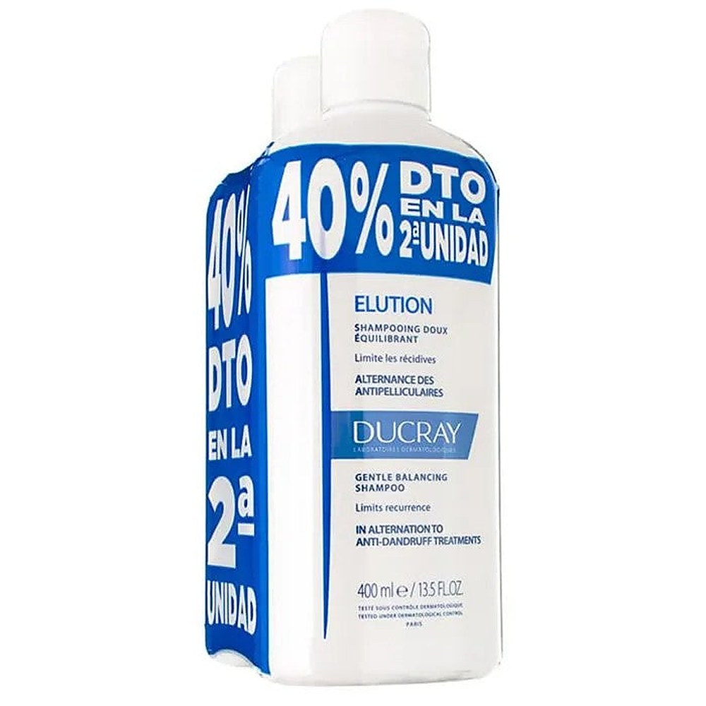 Ducray Elution Shampoo 2x400 ml