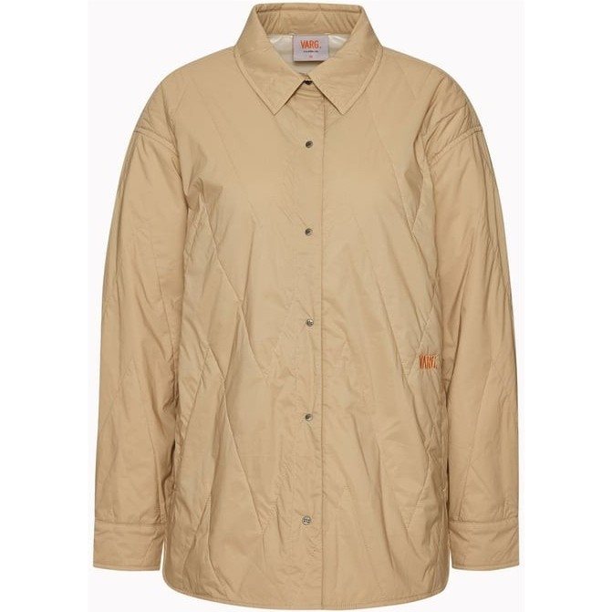 Varg W Lillå Padded Shirt Drift Wood Beige - M