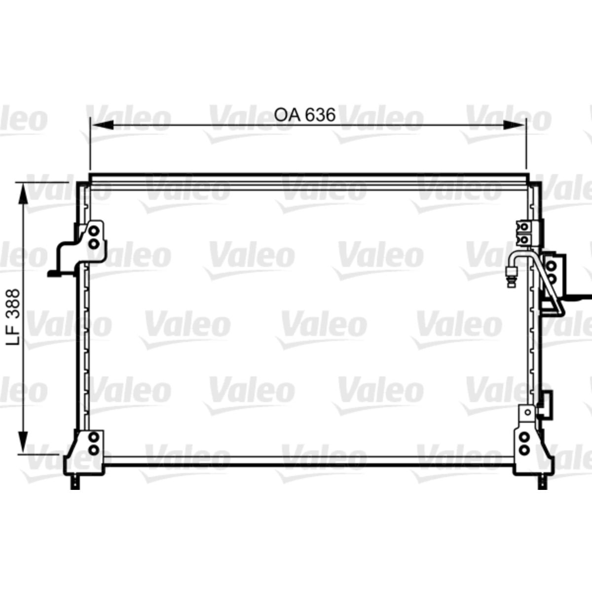 Lauhdutin, ilmastointilaite VALEO 818025