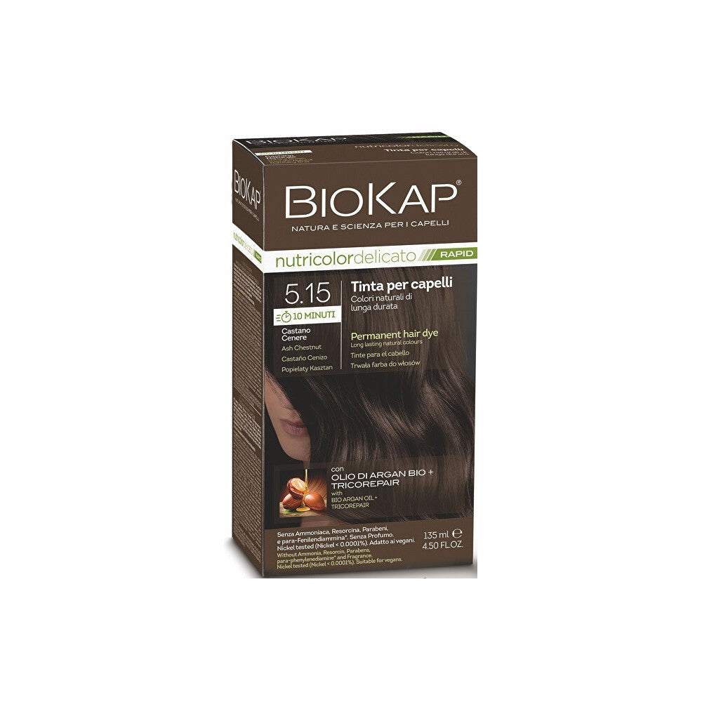 Biokap BIOKAP DELICATE RAPID hiusväri - 5,15 Tuhkakastanja 135 ml