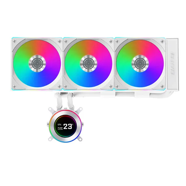 Lian Li Hydroshift II LCD-C 360CL White - CPU Vesijäähdytys - Max 28 dBA