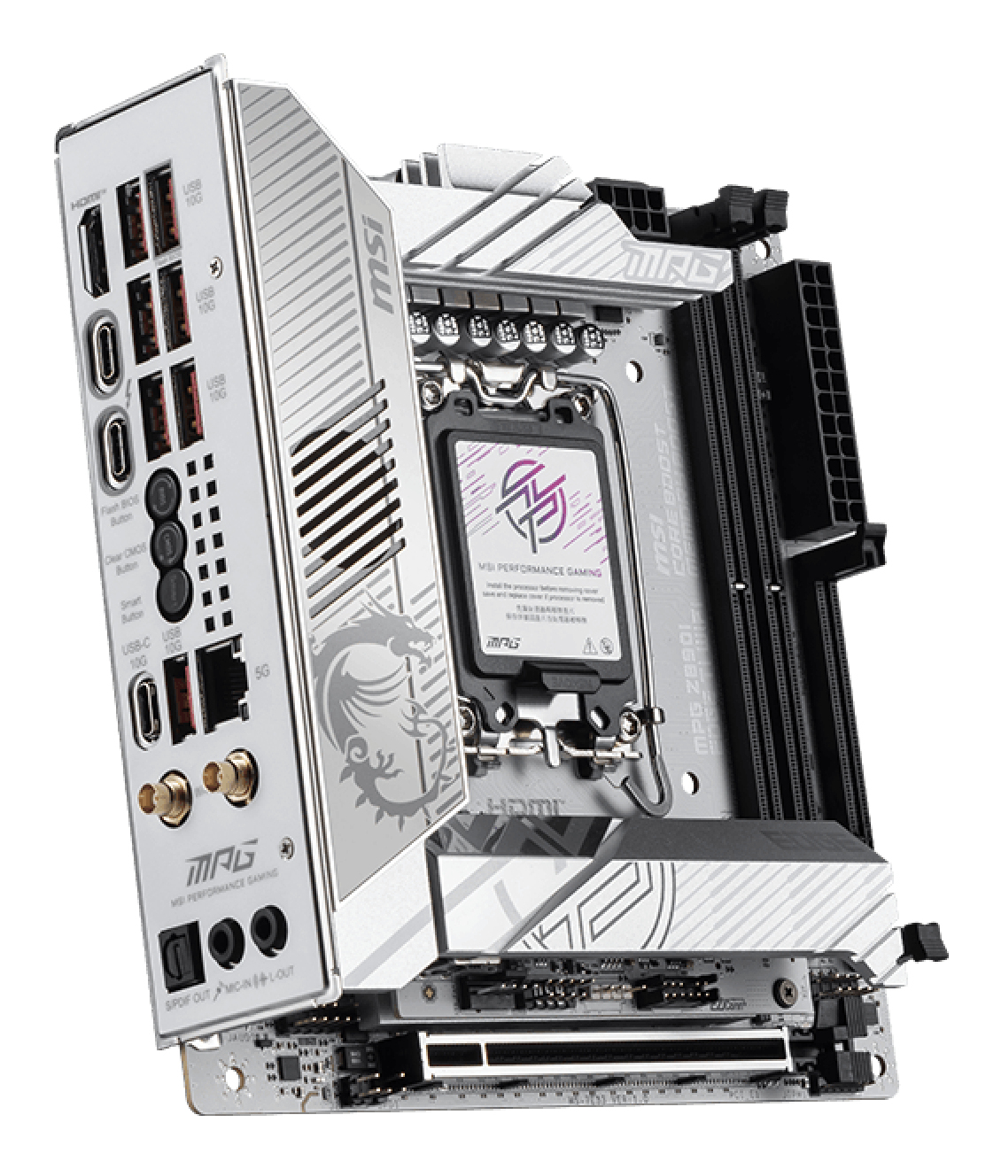 MSI MPG Z890I EDGE TI WIFI Emolevy - Intel Z890 - Intel LGA1851 - DDR5 RAM - Mini-ITX